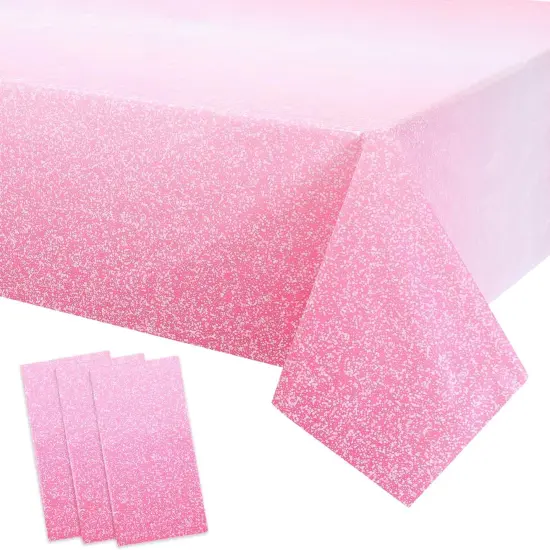 3 Packs Ombre Pink Tablecloth {1}