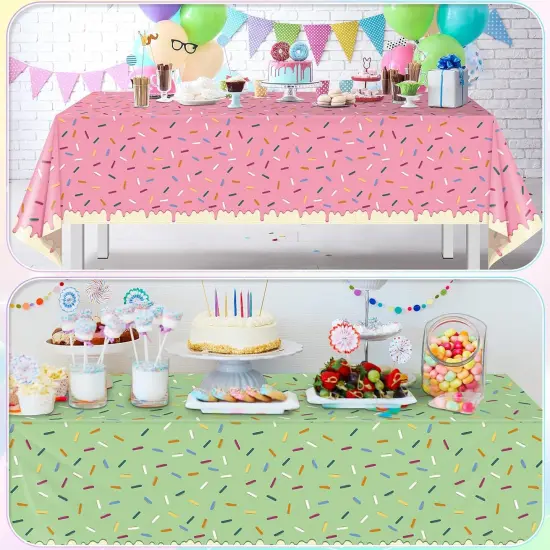 6 Pack Ice Cream Party Decorations Tablecloths {4}