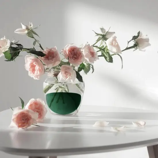 8 Pcs Half Ball Floral Dry Foam {3}