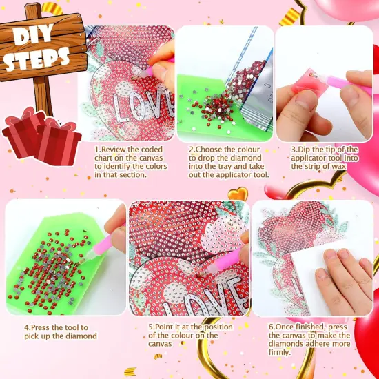 12 Pcs Seasonal Diamond Art Wreath Kits {3}