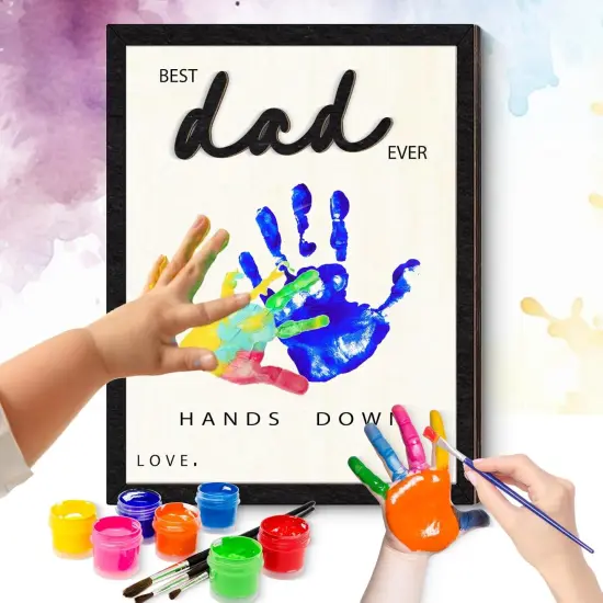 DIY Handprint Art Craft Kit with Paints {3}