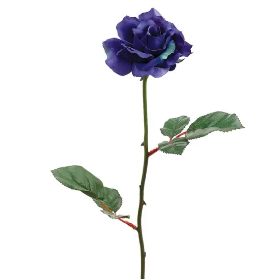 Allstate Long Stem Blooming Rose Artificial Floral Spray - 23" - Blue {1}