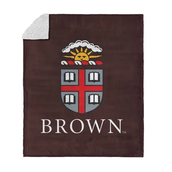 NCAA Ivy League Silk Touch Sherpa Throw Blanket Brown {8}