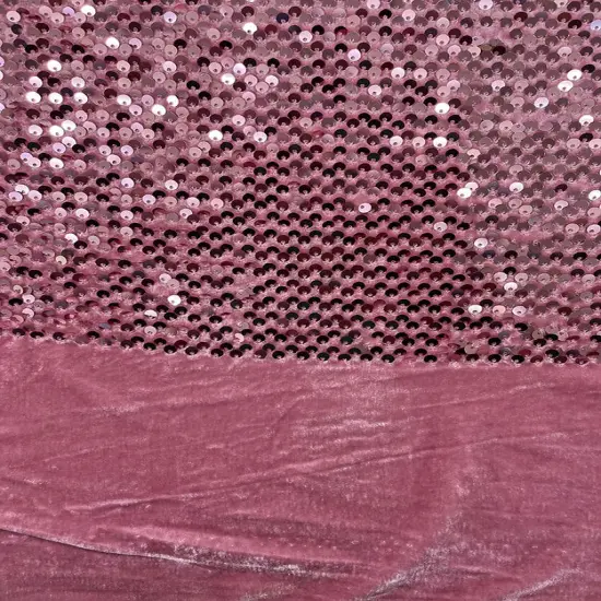 63" wide Velvet Sequin Stretch Fabric Polyester Spandex Embroidered Sparkle Knit by Yard Lilac {6}
