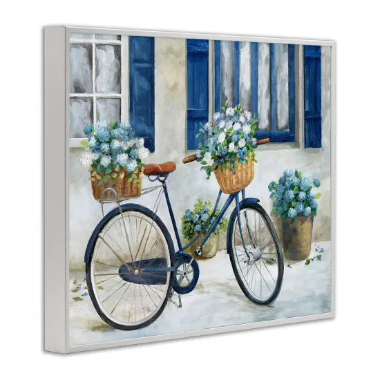 Stupell Industries Bicycle & Cottage Windows Framed Giclee By Nan {3}