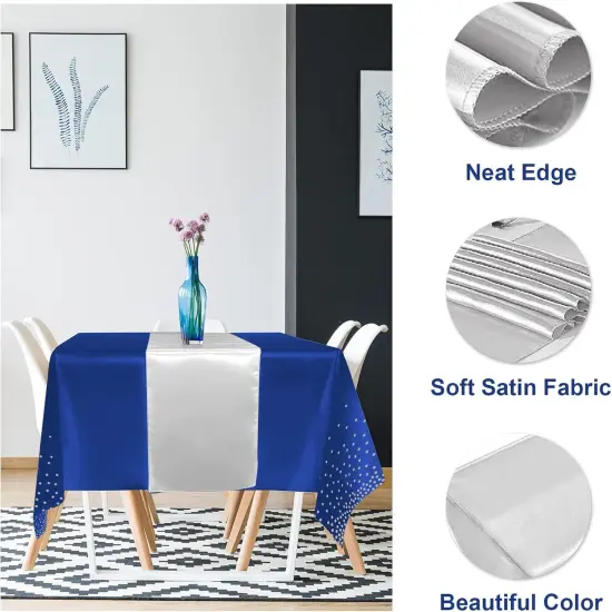 8Pack Disposable Plastic Tablecloths {2}