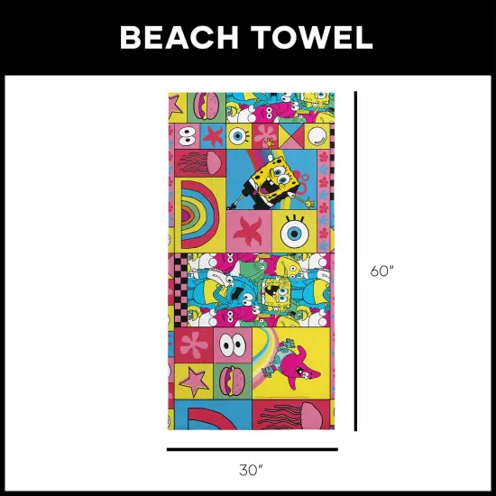 Nickelodeon Spongebob Squarepants Beach Towel Colorful sb {6}