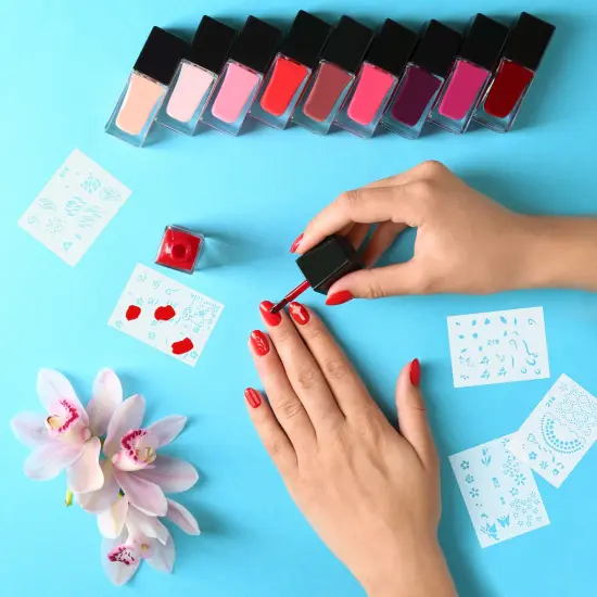 Airbrush Nail Stencils - Nail Art Stencils Series #11: 260 Unique Designs from 20 Individual Templates {6}