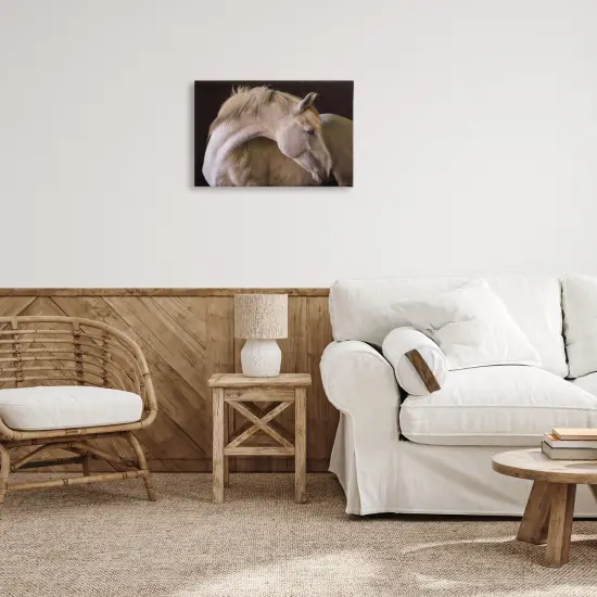 Stupell Industries White Beauty Horse Portrait Canvas By Jadei Graphics {2}