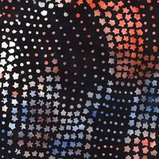 Multi USA Stars & Dots Wideback Fabric Per Yard {1}