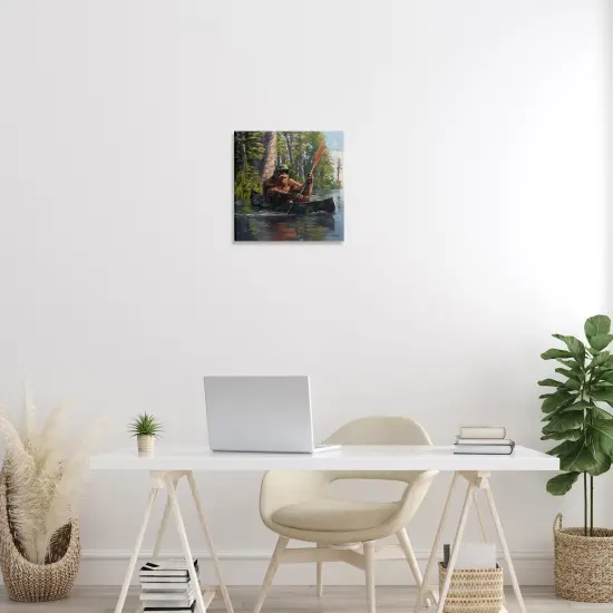 Stupell Industries Mythical Monster in Canoe Canvas Wall Art Design by Jim Baldwin {2}