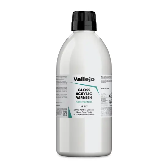 Vallejo Permanent Acrylic Varnish - Gloss, 500 ml {1}