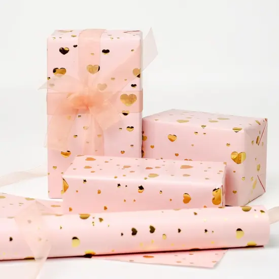 Mini Short Wrapping Paper Roll - Reversible Design (17 inches X 32.8 feet) {3}