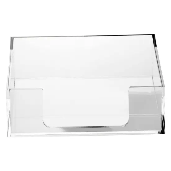 Lucite Napkin Holder Set with 6 Napkin Rings {3}
