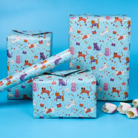 Gift Wrapping Paper for Girls and Boys 17 inch X 120 inch Per Roll {4}
