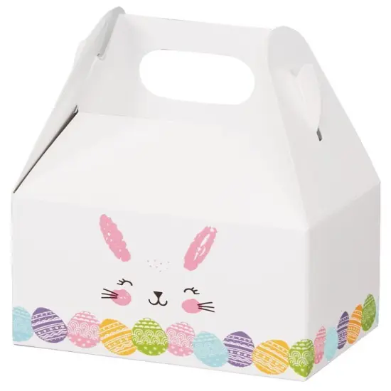 Pack/6: Happy Easter Bunny Gable Box - 4 x 2-1/2 x 2-1/2" {1}