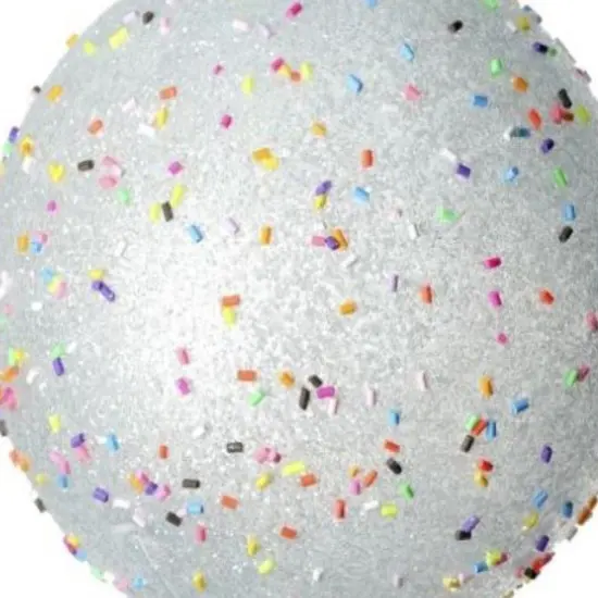 140MM Candy Sprinkle Balls Ornaments: Blue (Set of 2) {2}