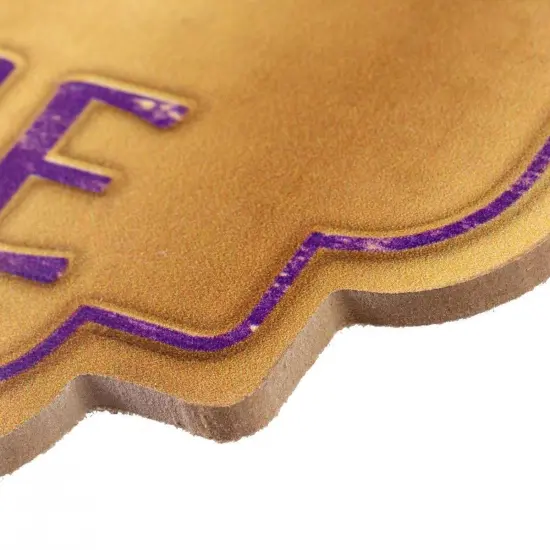 12" Wooden Sign: Mardi Gras Welcome {2}