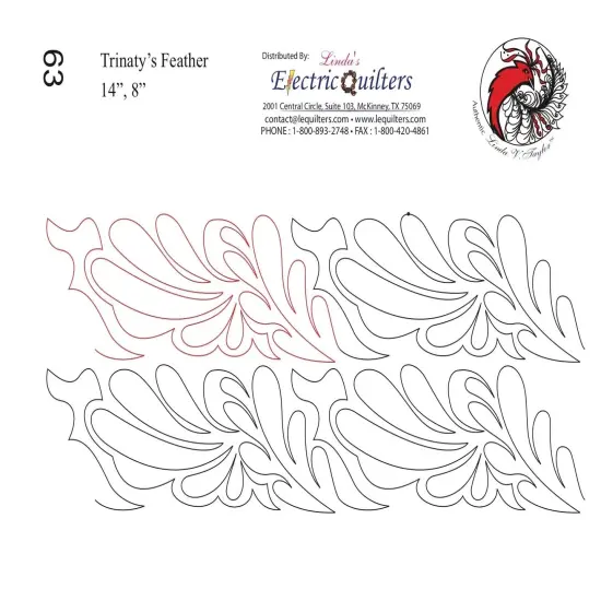 063 Trinatys Feather Pantograph by Linda V. Taylor {1}