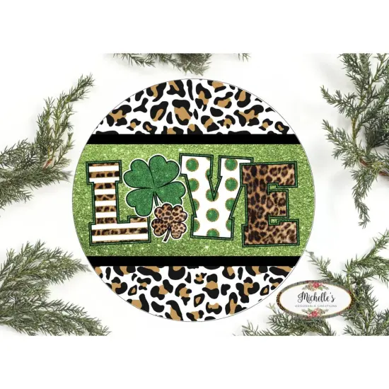 Leopard Love Saint Patrick Sign {1}