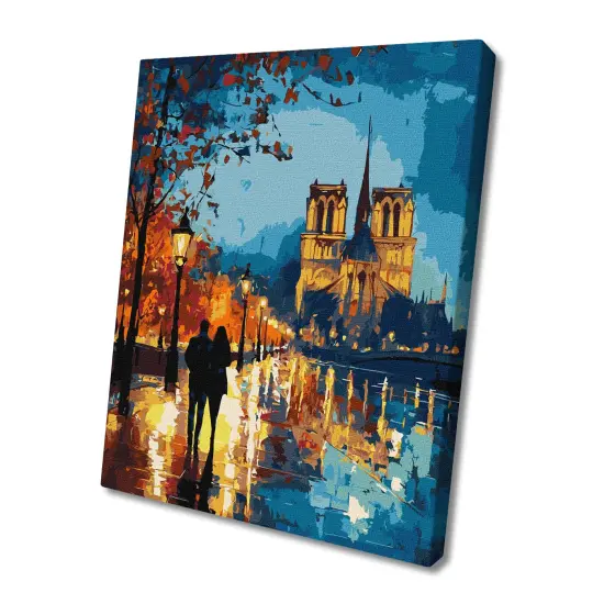 Painting by Numbers kitA walk at night KHO8480 {1}