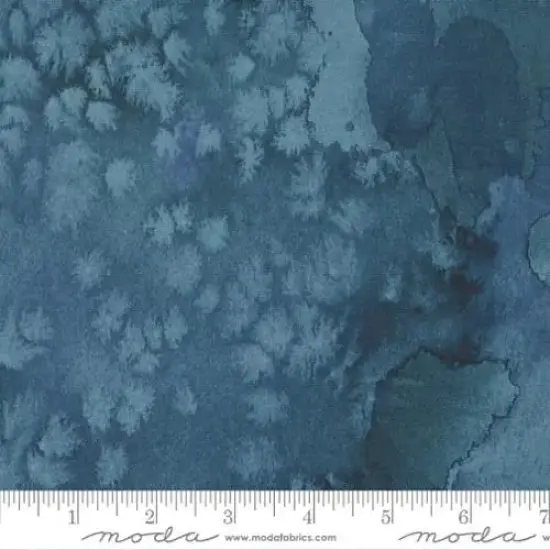 Blue Dusk Flow Basic Watercolor Painting 44"/45" Fabric Per Yard {1}