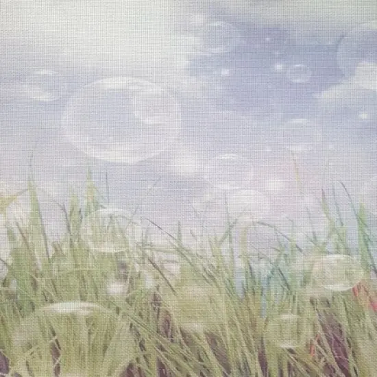 Whispering Meadow Designer Printed AIDA Fabric. Canvas for embroidery with an applied backgroundKF-1089A {1}