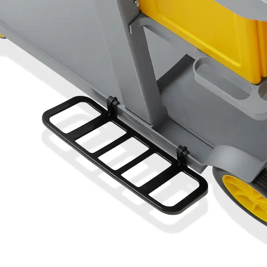 Dryser Commercial Janitorial Cleaning Cart on Wheels - Housekeeping Caddy with Key-Locking Cabinet {6}