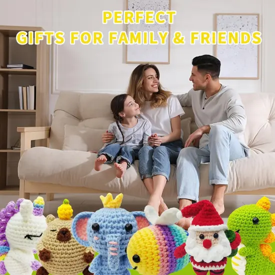 6Pcs Crochet Animal Kits For Beginners {5}