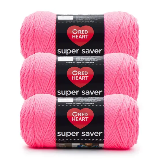 Red Heart Super Saver Yarn 24 Pack-Pretty N' Pink {1}
