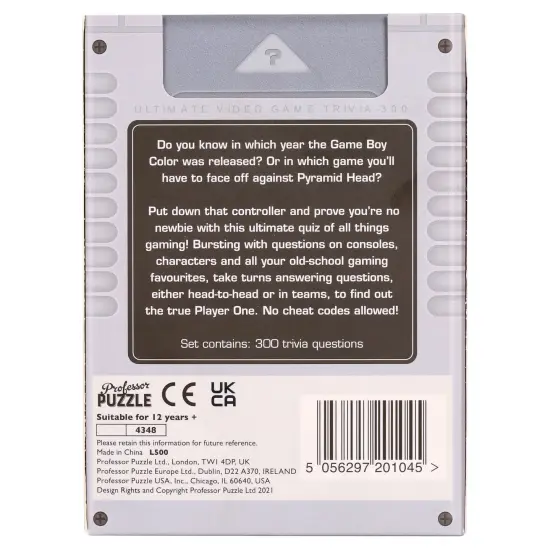 Professor Puzzle: Ultimate Video Game Trivia - Party Game, 300 Questions About All Things Gaming, Do You Have Enough Lives to Beat This Quiz, Ages 12+ {3}