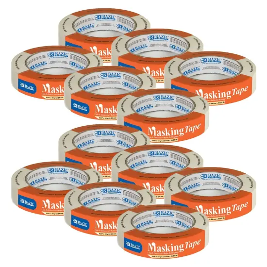 General Purpose Masking Tape, 0.94" x 2160" (60 Yards), Pack of 12 {1}