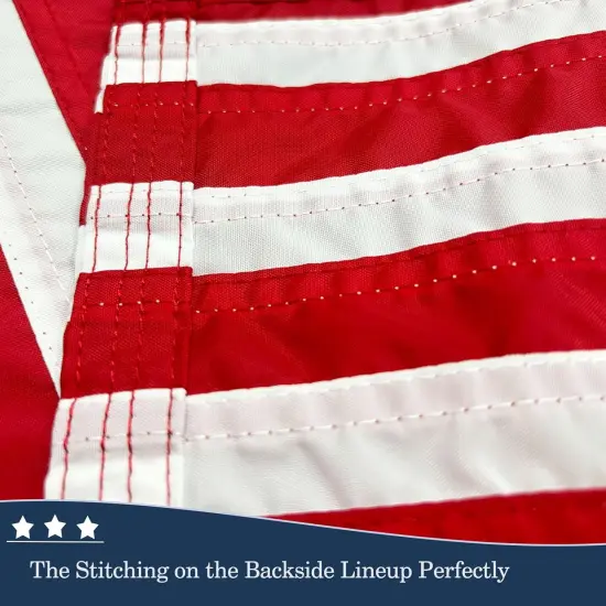 Small American Flag Boat Flag USA 12x18 US Flags for Outside Heavy Duty Outdoor Embroidered Stars 2 Brass Grommets for Marine UTV {2}