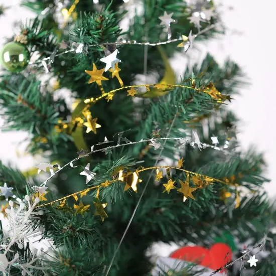 Christmas Star Wire Garland Party Decorations {4}