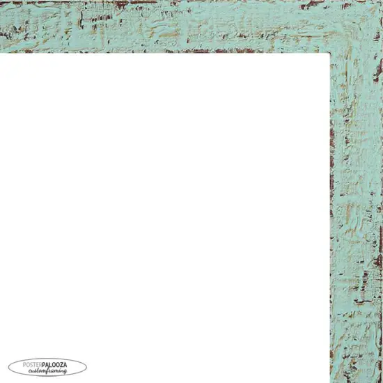 Shabby Chic Green Picture Frame - UV Acrylic, Backing Board, Hanging Hardware Included {2}