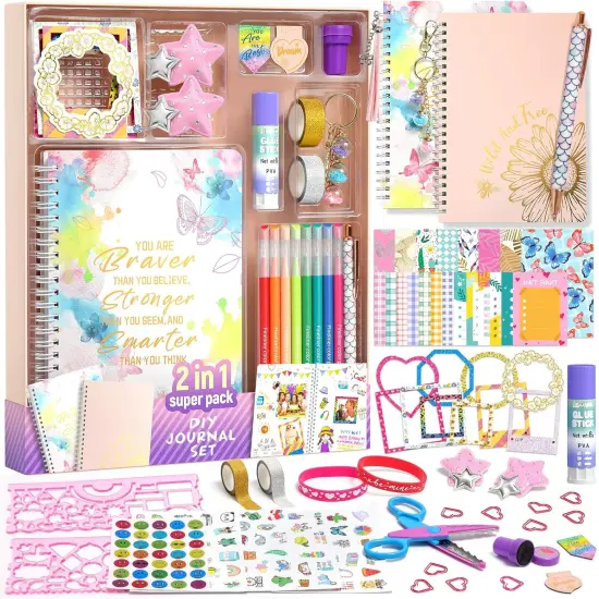 2-Pack DIY Journal Kit for Girls {1}