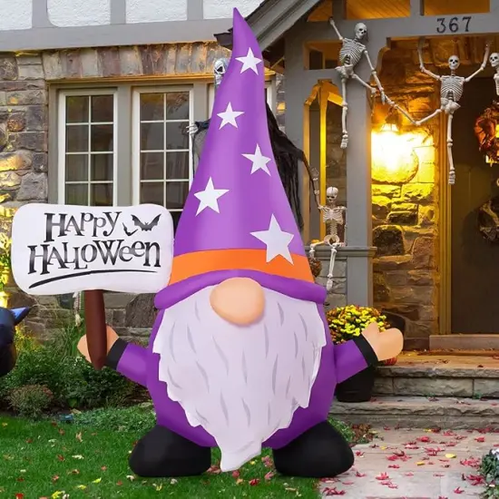 Halloween Gnome Inflatables Outdoor Decorations {3}