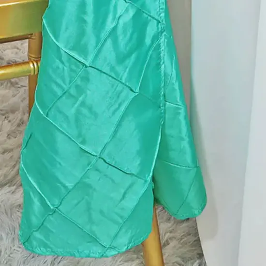 10 Pack Tiff Blue Pintuck Taffeta Chair Sashes 9.5x108 Inches {5}