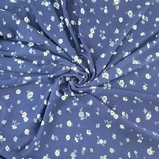 1 Yard Soft Brushed DTY Navy Fabric 58/59" Wide, Fluffy Textured Polyester for Apparel {1}
