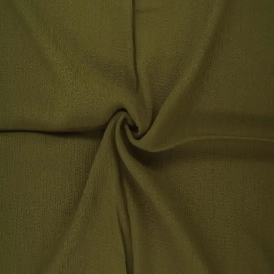 1 Yard Soft Rayon Crepon Fabric Solid Woven Textured Drapery Accent 50/51" Width OLIVE VINTAGE {1}