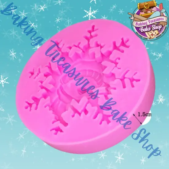 PENGUIN Snowflakes Silicone Mold {2}