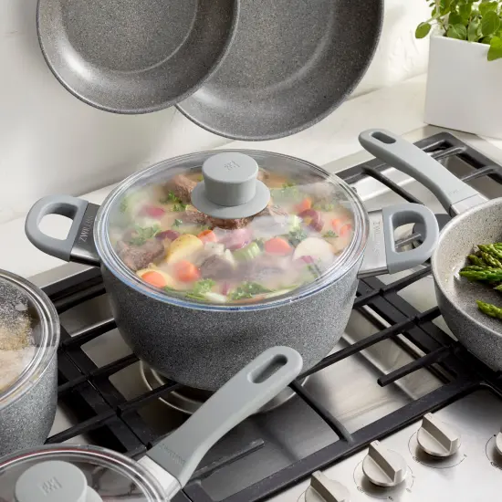 ZWILLING Parma Plus 10-pc Aluminum Nonstick Cookware Set {6}