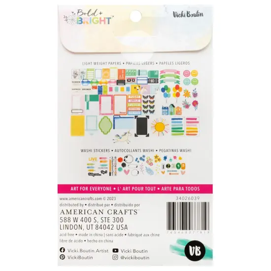 Vicki Boutin Bold And Bright Paperie Pack-200 Pieces {2}