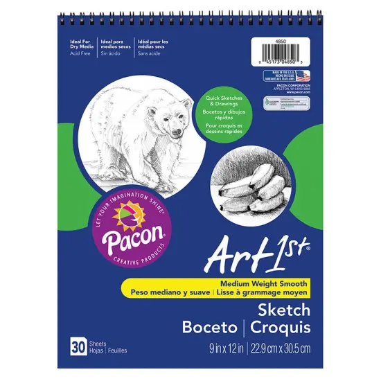 Sketch Book, Standard Weight, 9" x 12", 30 Sheets {1}