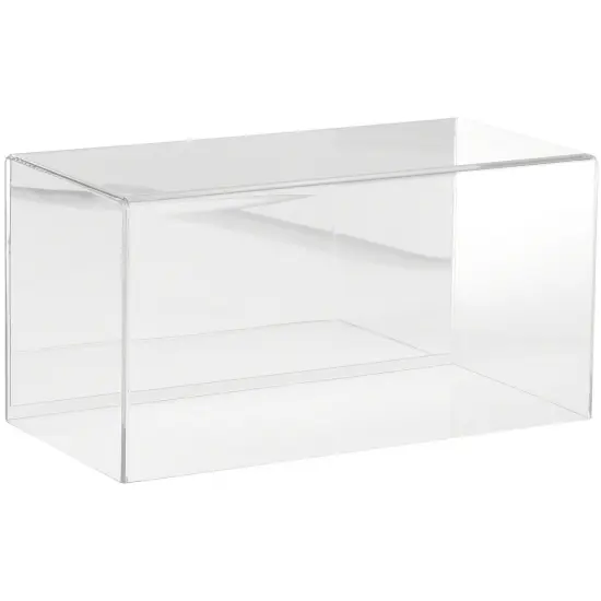 Plymor Clear Acrylic Display Case with Hardwood Base, 12" W x 6" D x 6" H No Base (Mirrored) {1}