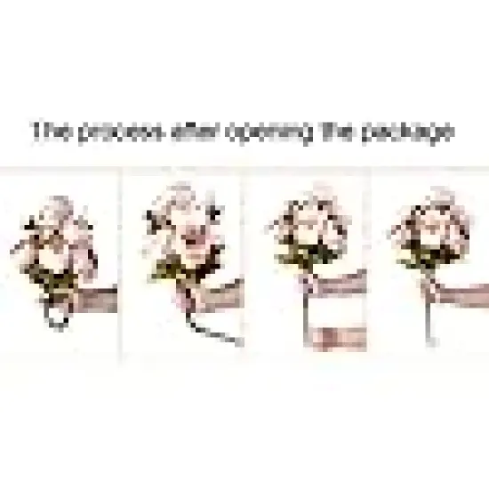 Silk Peony Flower Bouquet Floral Plants Decor {6}