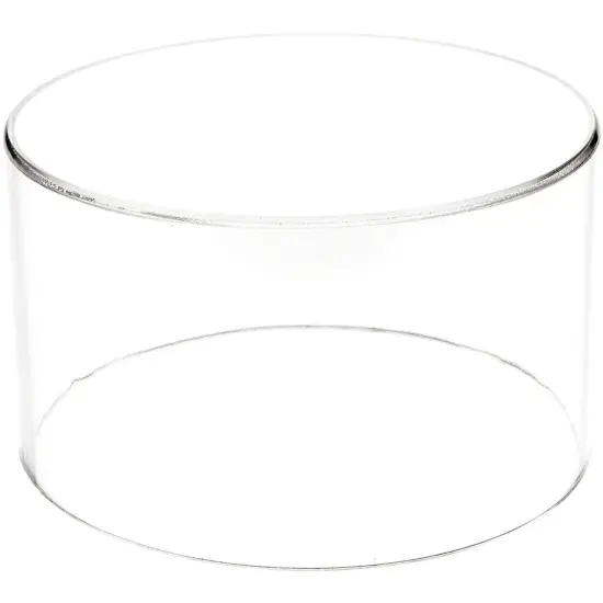Plymor Clear Acrylic Round Cylinder Display Riser, 4" H x 7" D {1}