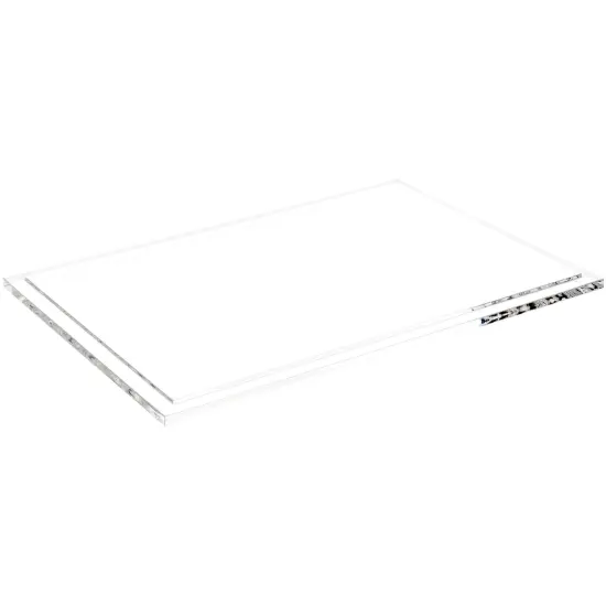 Plymor Clear Acrylic Rectangular Display Base, 12.625" W x 8.625" D x 0.3125" H {1}