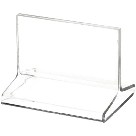 Plymor Clear Acrylic Sign Display / Literature Holder (Top-Load), 3.5" W x 2" H {1}