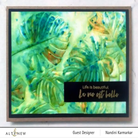 Monstera Leaves 3D Embossing Folder {5}